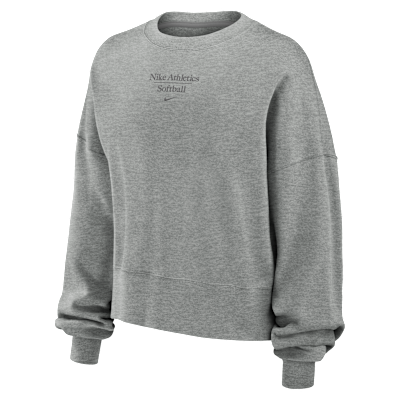 Nike Phoenix Fleece Women's Softball Crew-Neck Sweatshirt. Nike.com